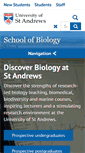 Mobile Screenshot of biology.st-and.ac.uk
