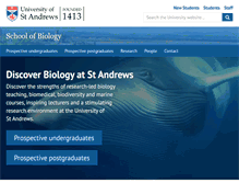 Tablet Screenshot of biology.st-and.ac.uk